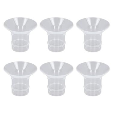 Imagem de Inserções de Flange de Silicone de 6 Peças, Acessórios de Bomba Tira Leite Portátil de Higiene para Bomba Tira Leite Portátil, Compatíveis Com Protetores de 24 Mm, Substituição