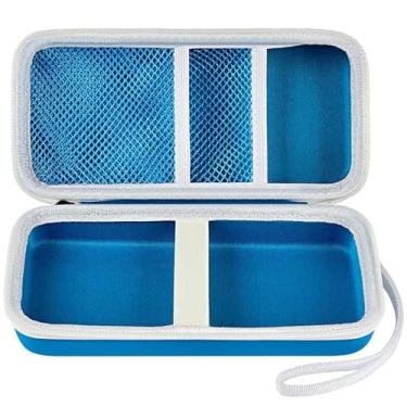 Imagem de Capa compatível com Texas Instruments TI-30XS para calculadora científica MultiView, bolsa organizadora com bolso de malha para canetas, lápis, baterias e acessórios (apenas caixa) – azul