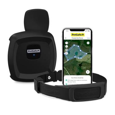 Imagem de PetSafe Guardian GPS Dog Fence – Sem assinatura – Crie sua própria cerca sem fio para cães – para jardas 3/4 hectares ou maiores – Tecnologia de cerca GPS para cães mais segura do mundo – Coleira nova