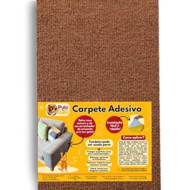 Imagem de Arranhador Adesivo Protetor Sofá Cama Móveis - Carpete Premium - Evite Arranhões (Marrom, 50x33)