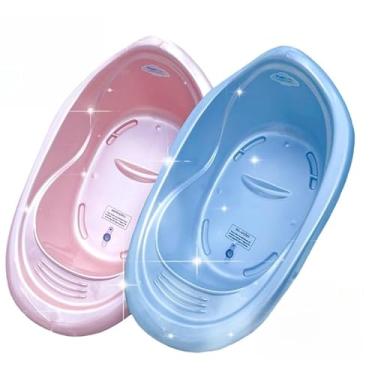 Imagem de Banheira de 22L Resistente Infantil Menina Menino Design (ROSA + SABONETEIRA ROSA)