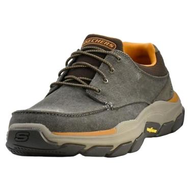 Imagem de Skechers Sapato masculino Respected-Loleto Moc Toe Bungee Lace Slip On, Marrom, 42