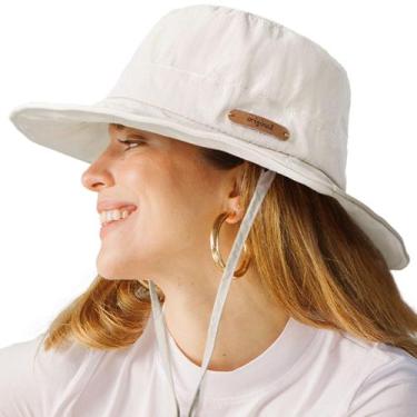 Imagem de Chapéu de sol SOMALER para mulheres de aba larga UPF50+ à prova d'água