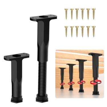 Imagem de SKMYL Perna de suporte central de altura ajustável para estrutura de cama, perna de suporte de ripa central de cama (3,5 ~ 6,3 (2 peças))