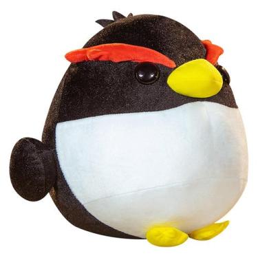Imagem de Boneca pinguim esférica ondulante travesseiro de brinquedo de pelúcia 