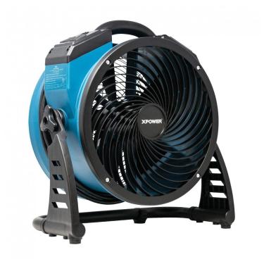 Imagem de Ventilador Industrial XPOWER FC-250AD Azul, Motor DC Brushless, Velocidade Variável, Timer 3h, 33 cm, 1560 CFM, 110V