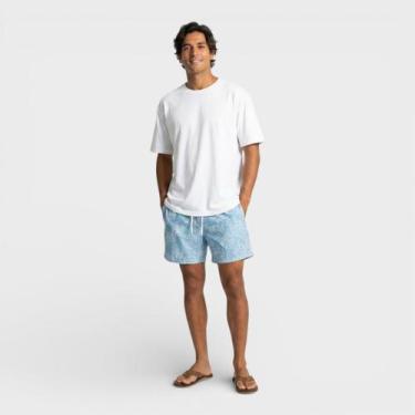 Imagem de Bermuda Masculina Estampada Costa Boy, Azul claro, M