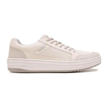 Imagem de Sapatenis Freeway Couro Evo08 Masculino, Branco, 40