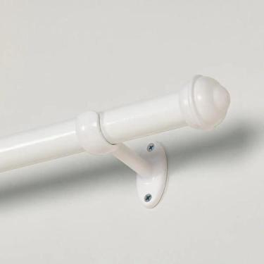 Imagem de Kit Varão Para Cortinas 2.00 Metros 28mm Branco - Bella Arte
