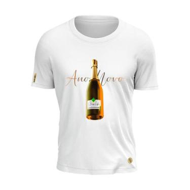 Imagem de Camiseta Champagne Shap Life Garrafa Ano Novo Algodão
