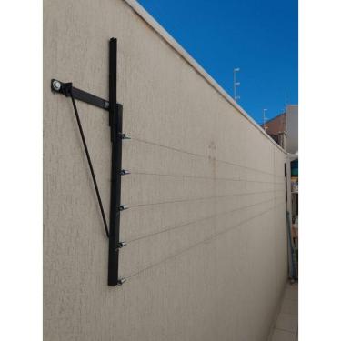 Imagem de Varal Dobrável, Retrátil ,Parede/ Muro ,Mão Francesa.