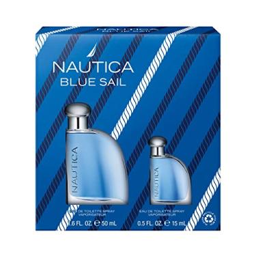 Imagem de Nautica Blue Sail 2 piece Gift Set for Men - 1.6oz Eau De Toilette Spray + 0.5 oz Eau De Toilette Spray