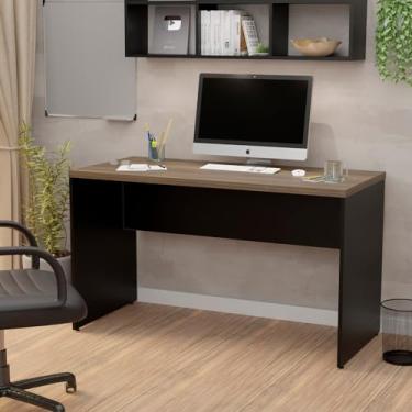 Imagem de Mesa De Escritório 1.20x60 Tampo 30mm Netmobil (Nogal)