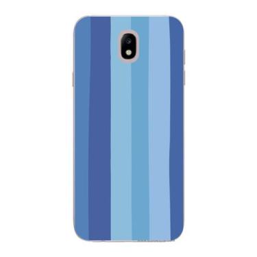 Imagem de Capa Case Capinha Samsung Galaxy  J7 Pro Arco Iris Azul - Showcase