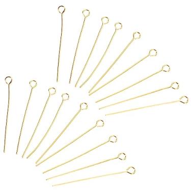 Imagem de NUOBESTY 200 Unidades light levinho colares grampos de cabeça faça você mesmo acessórios para fazer joias descobertas de joias pino de bricolage de pulseira joalheria brinco Aço inoxidável