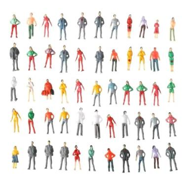 Imagem de 100 Miniaturas Pessoas Humanos Personagens Escala Ho - 1:75 Para Maquete