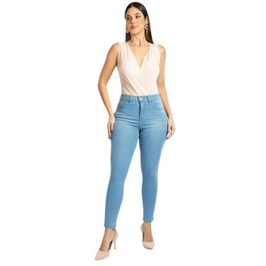 Imagem de Calça Biotipo Jeans Feminina Skinny Midi