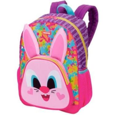 Imagem de Mochila Infantil Coelho Coelhinho Kids Costas Tam M Escolar Sestini Reforçada-Feminino