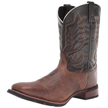 Imagem de Laredo Bota masculina Montana bico quadrado casual cano médio - marrom, Areia - Chocolate, 10.5 Wide