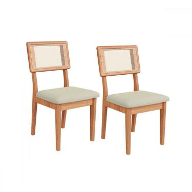 Imagem de Cadeiras Kit 2 Cadeiras 100% Mdf Freijo/Cesare Escuro - Dalla Costa
