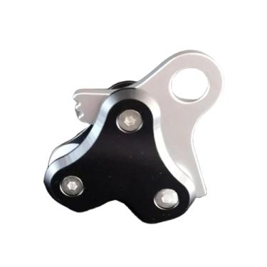 Imagem de Fancyes Retrator de corda de mergulho, retrator de corda de metal, polia de liga de alumínio, bóia de mergulho livre, acessórios de mergulho, PRETO