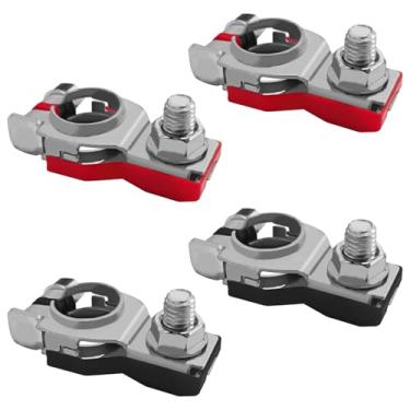 Imagem de Msyuusr Terminais de bateria de carro para Nissan, terminal de bateria positiva e negativa, terminais e terminais de bateria de substituição automotiva universais para Nissan 243407F000 243407F001