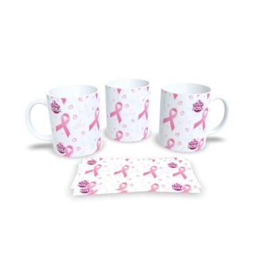 Imagem de Canecas Branca de Porcelana Personalizadas Outubro Rosa (Mod.19)