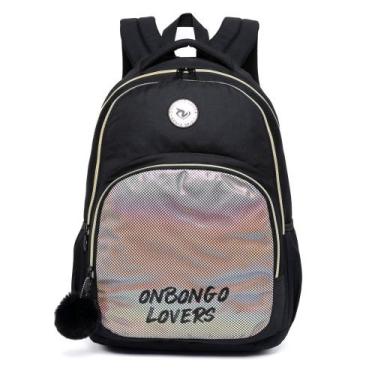 Imagem de Mochila Bolsa Feminina Onbongo Feminina Escolar Notebook Reforçada, U,