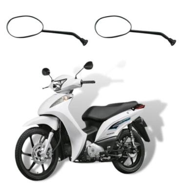 Imagem de Par Retrovisor Honda Biz 125 2005 A 2017 - MaxxMotorsLoja