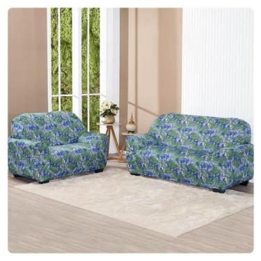 Imagem de Capa De Sofa Lisa 2 E 3 Lugares Malha Gel Estampas Variadas - Lenharo 