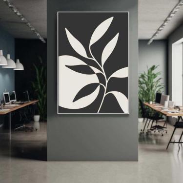 Imagem de Quadro com Moldura Decorativo Para Sala Quarto Hall Abstrato Minimalis
