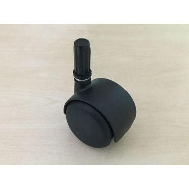 Imagem de (75pçs) Rodizio 50mm Roda Nylon Pino 10mm C/ Bucha 1/2'' (13mm) Cadeir