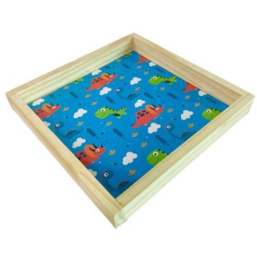 Imagem de Bandeja em Pínus Personalizada Bebê Menino/Menina - Dóia Kids, Bandeja