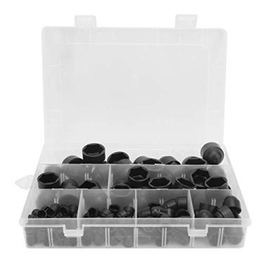 Imagem de 145 Unidades Para M4 M5 M6 M8 M10 M12,Conjunto De Tampa De Porca Sextavada De Borracha Durável, Protetores De Porca De Soquete Sextavado