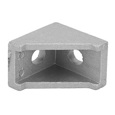 Imagem de Suporte de Canto de ângulo Reto, 50 Unidades de Suporte de Canto de Alumínio Suportes de Hardware 2 Furos Ângulo Reto Tipo L para Perfil de Alumínio 2028, Suportes de Hardware
