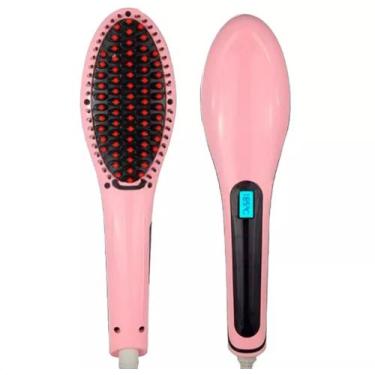Imagem de Escova magica alisadora - DHJ, Rosa, Bivolt, Unico