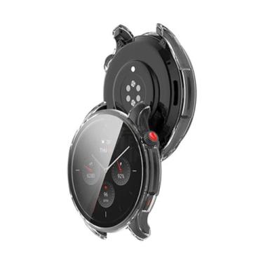 Imagem de proteção em acrilico e vidro para smartwatch gtr 4 - TECH KIING, Trans