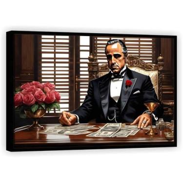 Imagem de Quadro Decorativo Poderoso Chefão Filmes Tela Canvas Premium - Vital Q