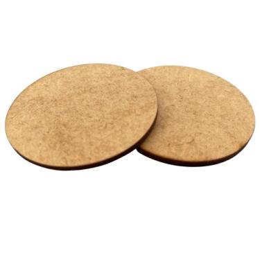 Imagem de Base Redonda MDF Artesanato Biscuit Topo Bolo 6cm Kit 50 Pcs - AGV Cri