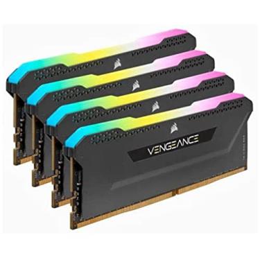 Imagem de Corsair Vengeance RGB PRO SL 64 GB (4 x 16 GB) DDR4 3200 MHz C16, kit de memória iluminada para desktop (10 LEDs RGB endereçáveis individualmente, Intel XMP 2.0, otimizado para Intel 200/300 Series,