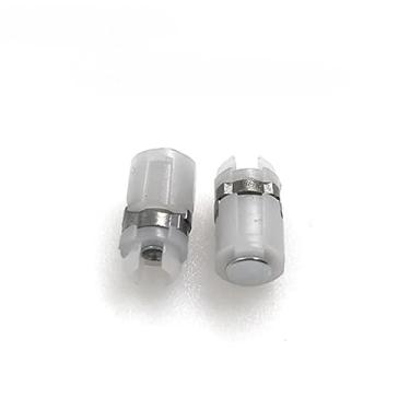 Imagem de 2 peças de dobradiça de eixo rotativo de substituição para Gameboy Advance SP GBA SP dobradiça eixo branco