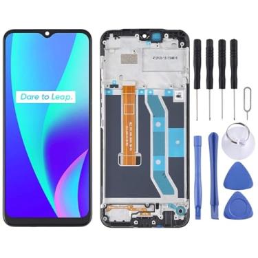 Imagem de Substituição da tela do telefone Tela e digitalizador LCD originais com quadro para oppo realme c15 rmx2180 (versão padrão mtk) Acessórios para phoen