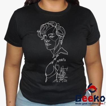 Imagem de Baby Look Harry Styles 100% Algodão - Pop - Geeko, Preto, M