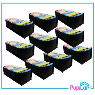 Imagem de Kit 10 colmeias m 10x15x35 em tnt preto - pupilar