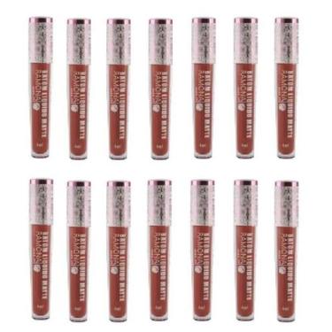 Imagem de Kit 14 Batom Líquido Matte Cor 28 Marsala 4ml-Ramona Make Up
