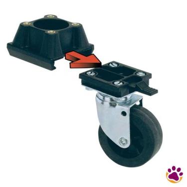 Imagem de Kit de Rodas Atlas 70 Para Caixas De Transporte - L388 - Ferplast - Fe