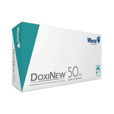Imagem de Antimicrobiano DoxiNew World 50mg para Cães de 10kg e Gatos de 3kg