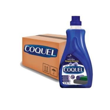 Imagem de Kit 12 Lava Roupas Líquido Coquel Roupas Escuras 1,5L Cada - CasaKm