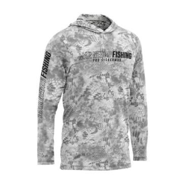 Imagem de Camiseta Capuz Proteção Solar 50+UV G1 G2 G3 Pesca Camuflada C/Luva - 