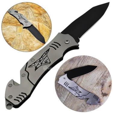 Imagem de Canivete Faquinha de Bolso Multiuso em Aço Ideal para Pesca, Camping e